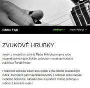 Zvukové Hrubky na Folk rádiu