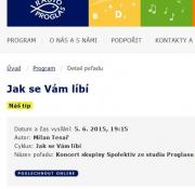 Koncert skupiny Spolektiv ze studia Proglasu