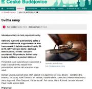 Světla ramp Český rozhlas České Budějovice