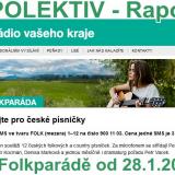 Spolektiv průběžně na Folkparádě na Českém rozhlasu