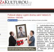 Folkové objevy vyplní druhou sérii Večerů S