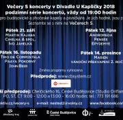 Večery S koncerty pokračují i na podzim